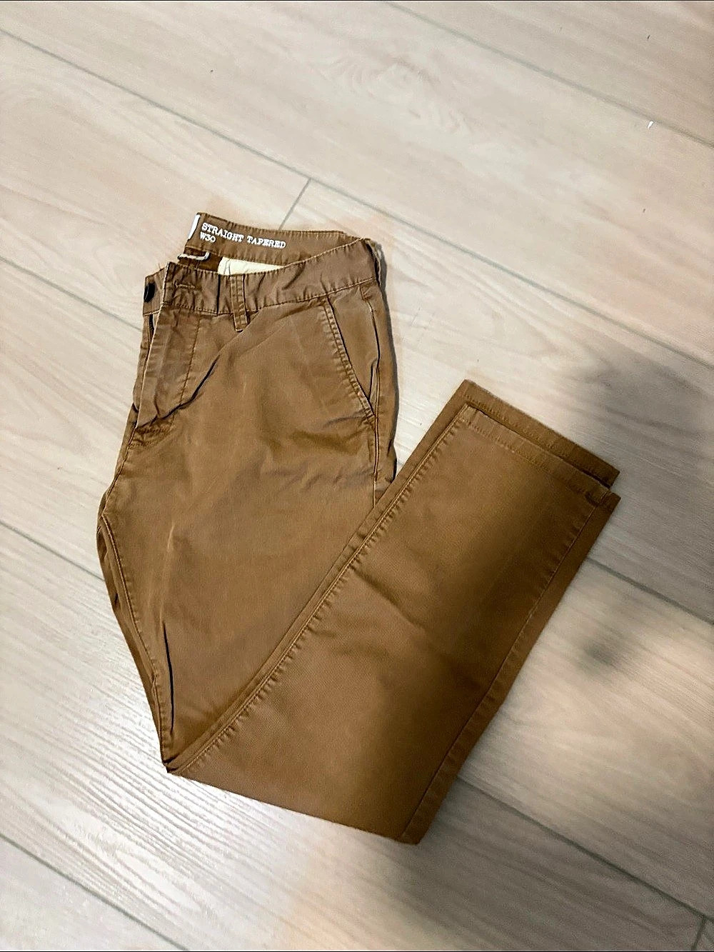 Quiksilver Straight Tapered Chino Pants Brown Waist 30